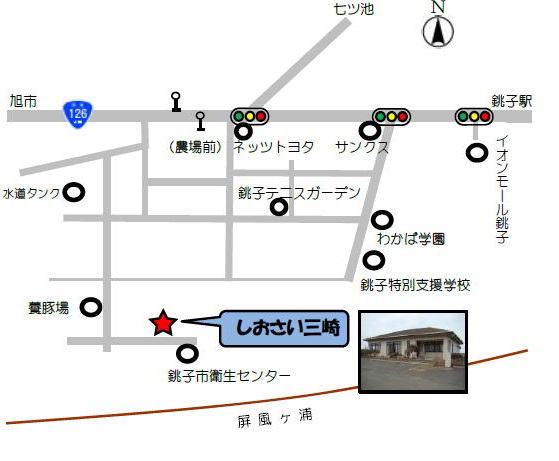しおさい三崎の地図